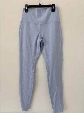 Lululemon Align HR Pant 28” Double Lined Sz 8 Pastel Blue EUC